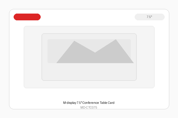 M-display 7.5" Conference Table Card
