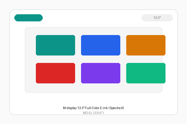 M-display 13.3" Full-Color E-ink (Spectra 6)