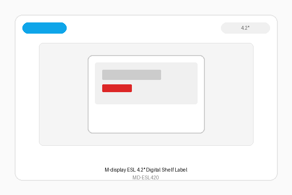 M-display ESL 4.2" Digital Shelf Label