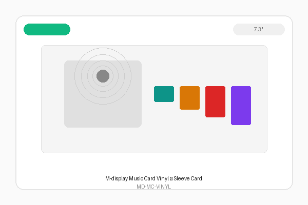 M-display Music Card Vinyl — Sleeve Card